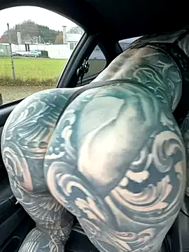 Inked_lorena — Dildo riding in the car + LT 1 clip